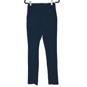 Lululemon Drawstring Leggings Women's Brushed Navy Blue Size 4